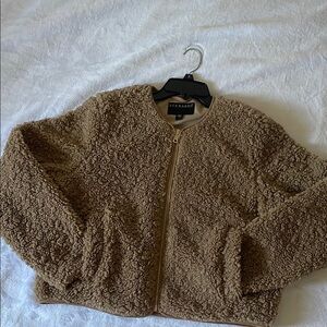Bernardo Tan Teddy Jacket..(size small) used in good condition..